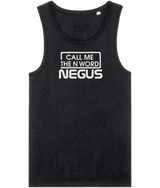 Call Me The N Word Negus, Men's, Organic Tank Top, White Centre Logo