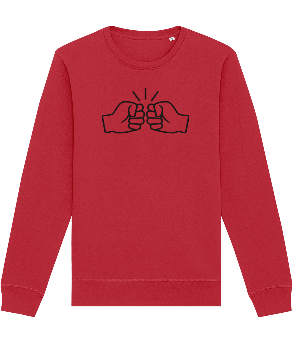 We Run Tings, Original, Black Logo, Organic Ring-Spun Combed Cotton Sweatshirt