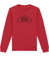 We Run Tings, Original, Black Logo, Organic Ring-Spun Combed Cotton Sweatshirt