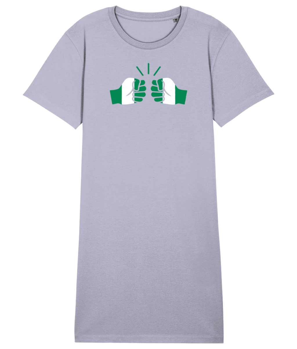 We Run Tings, Nigeria, Organic Cotton T-Shirt Dress