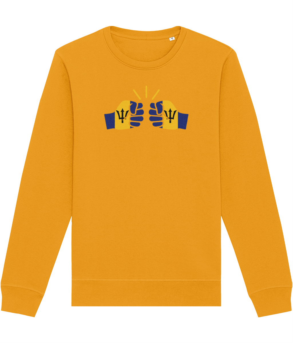 We Run Tings, Barbados, Organic Ring-Spun Cotton, Crew Sweater, Various Colours