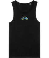 We Run Tings,  St. Lucia, Men's, Organic Cotton, Tank/Vest Top, Small Centre Logo