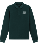 Call Me The N Word Negus, Long Sleeve Cotton Polo Shirt, White Logo, Various Colours