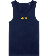 We Run Tings, Grenada, Men's, Organic Cotton, Tank/Vest Top, Small Centre Logo