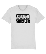 Call Me The N Word Negus, Men's, Organic Ring Spun Cotton T-Shirt, Black Logo