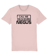 Call Me The N Word Negus, Men's, Organic Ring Spun Cotton T-Shirt, Black Logo