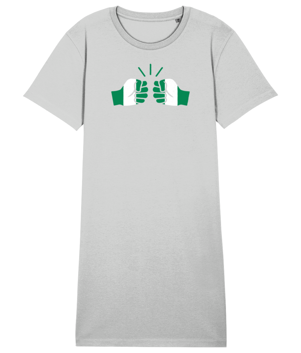 We Run Tings, Nigeria, Organic Cotton T-Shirt Dress