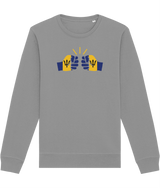 We Run Tings, Barbados, Organic Ring-Spun Cotton, Crew Sweater, Various Colours