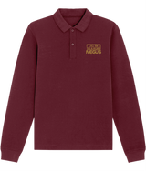Call Me The N Word Negus, Long Sleeve Cotton Polo Shirt, Gold Logo, Various Colours