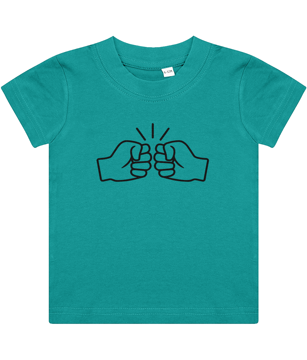 We Run Tings, Original, Baby/Toddler Cotton T-Shirt, Black Logo, Various Colours