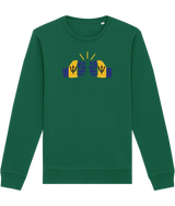 We Run Tings, Barbados, Organic Ring-Spun Cotton, Crew Sweater, Various Colours