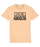 Call Me The N Word Negus, Men's, Organic Ring Spun Cotton T-Shirt, Black Logo