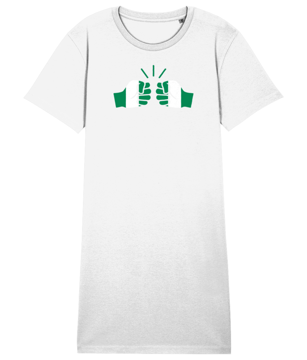 We Run Tings, Nigeria, Organic Cotton T-Shirt Dress