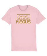 Call Me The N Word Negus, Men's, Organic Ring Spun Cotton T-Shirt, Gold Logo