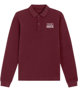 Call Me The N Word Negus, Long Sleeve Cotton Polo Shirt, White Logo, Various Colours