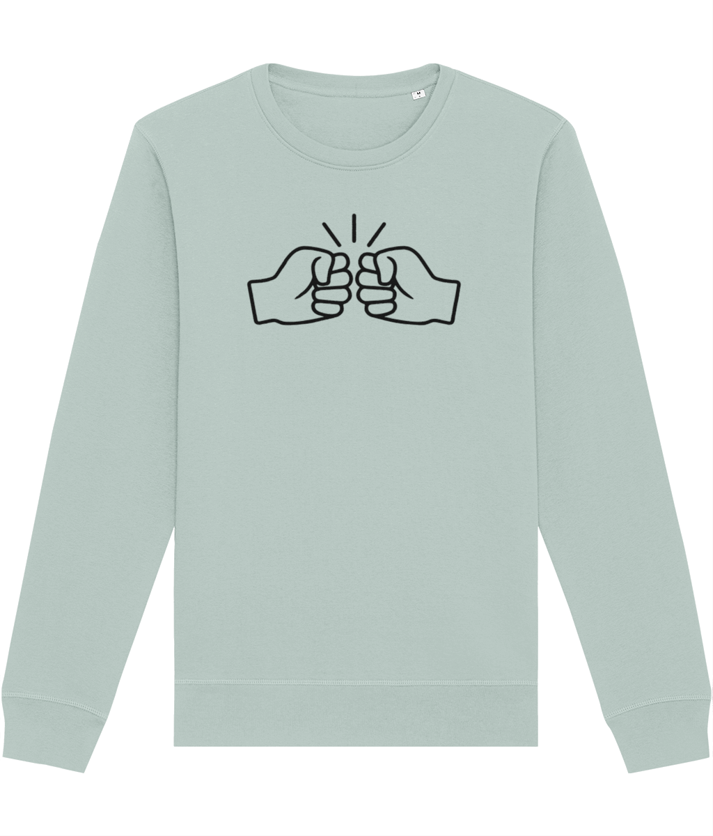 We Run Tings, Original, Black Logo, Organic Ring-Spun Combed Cotton Sweatshirt