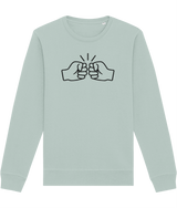 We Run Tings, Original, Black Logo, Organic Ring-Spun Combed Cotton Sweatshirt