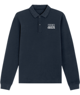 Call Me The N Word Negus, Long Sleeve Cotton Polo Shirt, White Logo, Various Colours