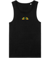 We Run Tings, Grenada, Men's, Organic Cotton, Tank/Vest Top, Small Centre Logo