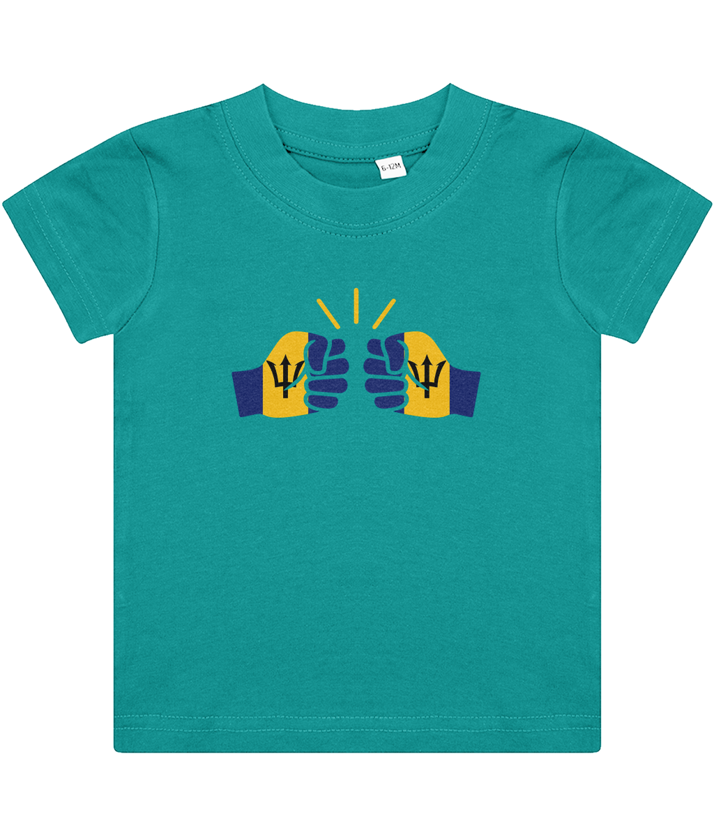 We Run Tings, Barbados, Baby/Toddler Cotton T-Shirt, Various Colours