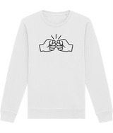 We Run Tings, Original, Black Logo, Organic Ring-Spun Combed Cotton Sweatshirt