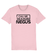 Call Me The N Word Negus, Men's, Organic Ring Spun Cotton T-Shirt, Black Logo
