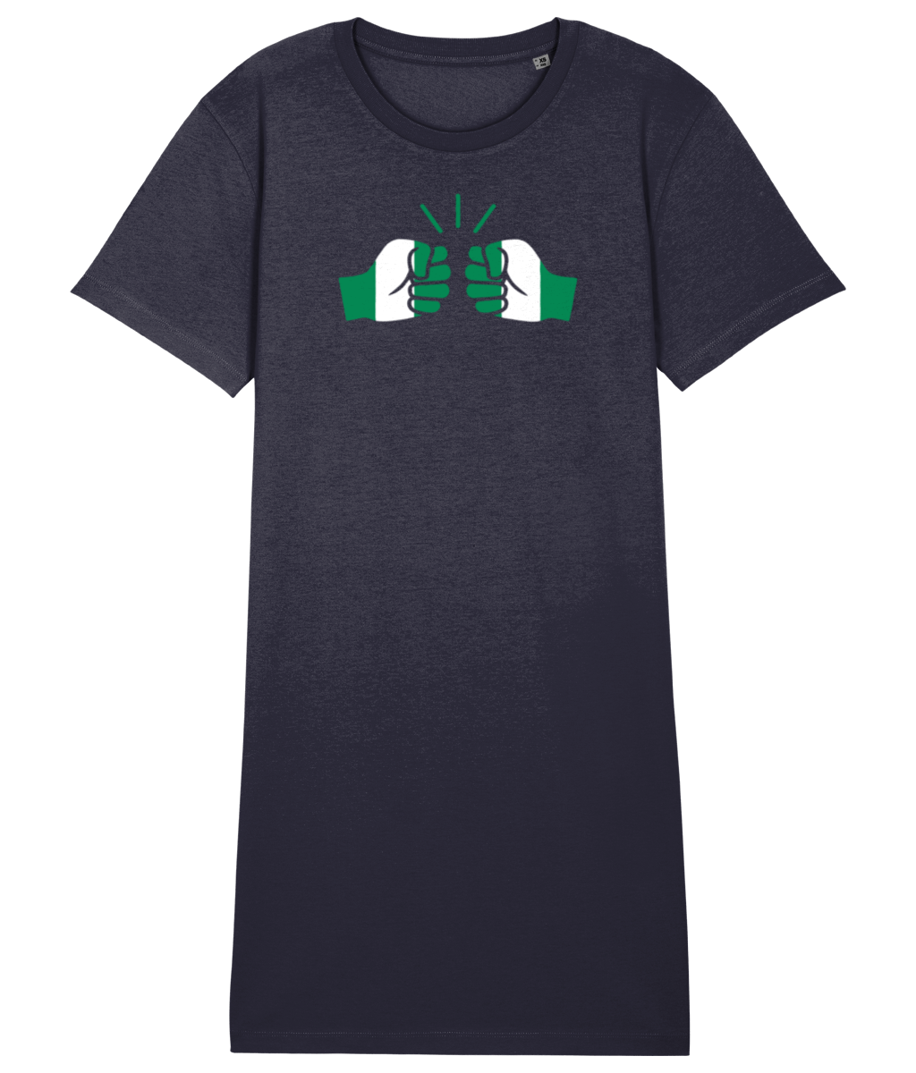 We Run Tings, Nigeria, Organic Cotton T-Shirt Dress