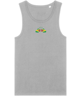 We Run Tings, Guyana, Men's, Organic Cotton, Tank/Vest Top, Small Centre Logo