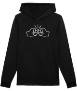 We Run Tings, White Original, Unisex, Organic Ring-Spun Combed Cotton Hoodie