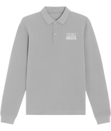 Call Me The N Word Negus, Long Sleeve Cotton Polo Shirt, White Logo, Various Colours