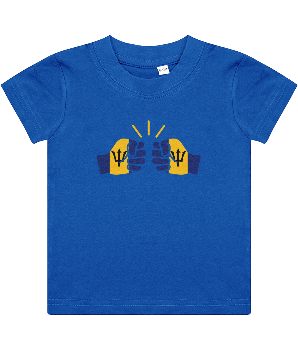 We Run Tings, Barbados, Baby/Toddler Cotton T-Shirt, Various Colours