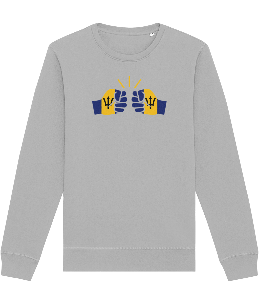 We Run Tings, Barbados, Organic Ring-Spun Cotton, Crew Sweater, Various Colours