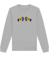 We Run Tings, Barbados, Organic Ring-Spun Cotton, Crew Sweater, Various Colours
