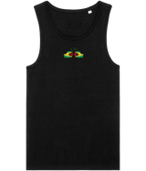 We Run Tings, Guyana, Men's, Organic Cotton, Tank/Vest Top, Small Centre Logo