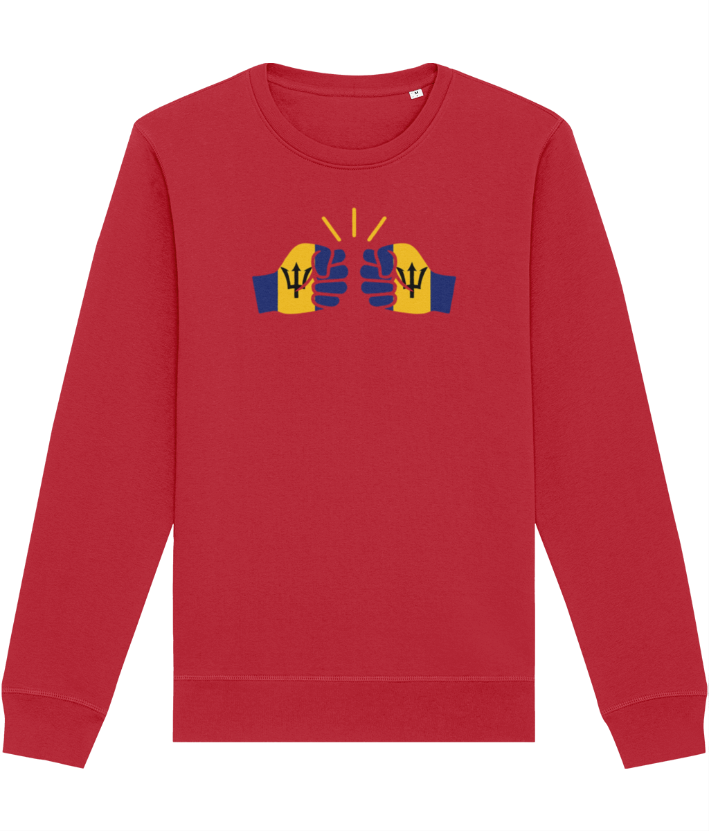 We Run Tings, Barbados, Organic Ring-Spun Cotton, Crew Sweater, Various Colours