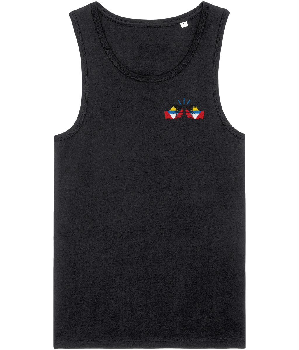 We Run Tings, Antigua & Barbuda, Men's, Tank/Vest Top, Small Left Chest Logo