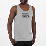 Call Me The N Word Negus, Men's Organic Tank Top, Black Centre Logo, Various Colours