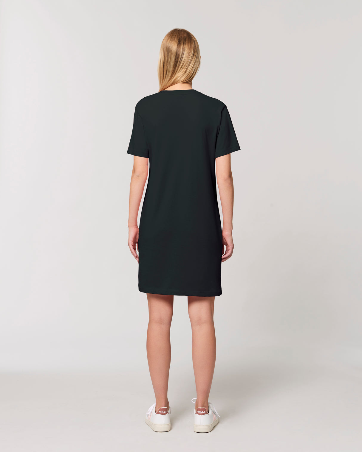 We Run Tings, White Logo, Organic Cotton T-Shirt Dress