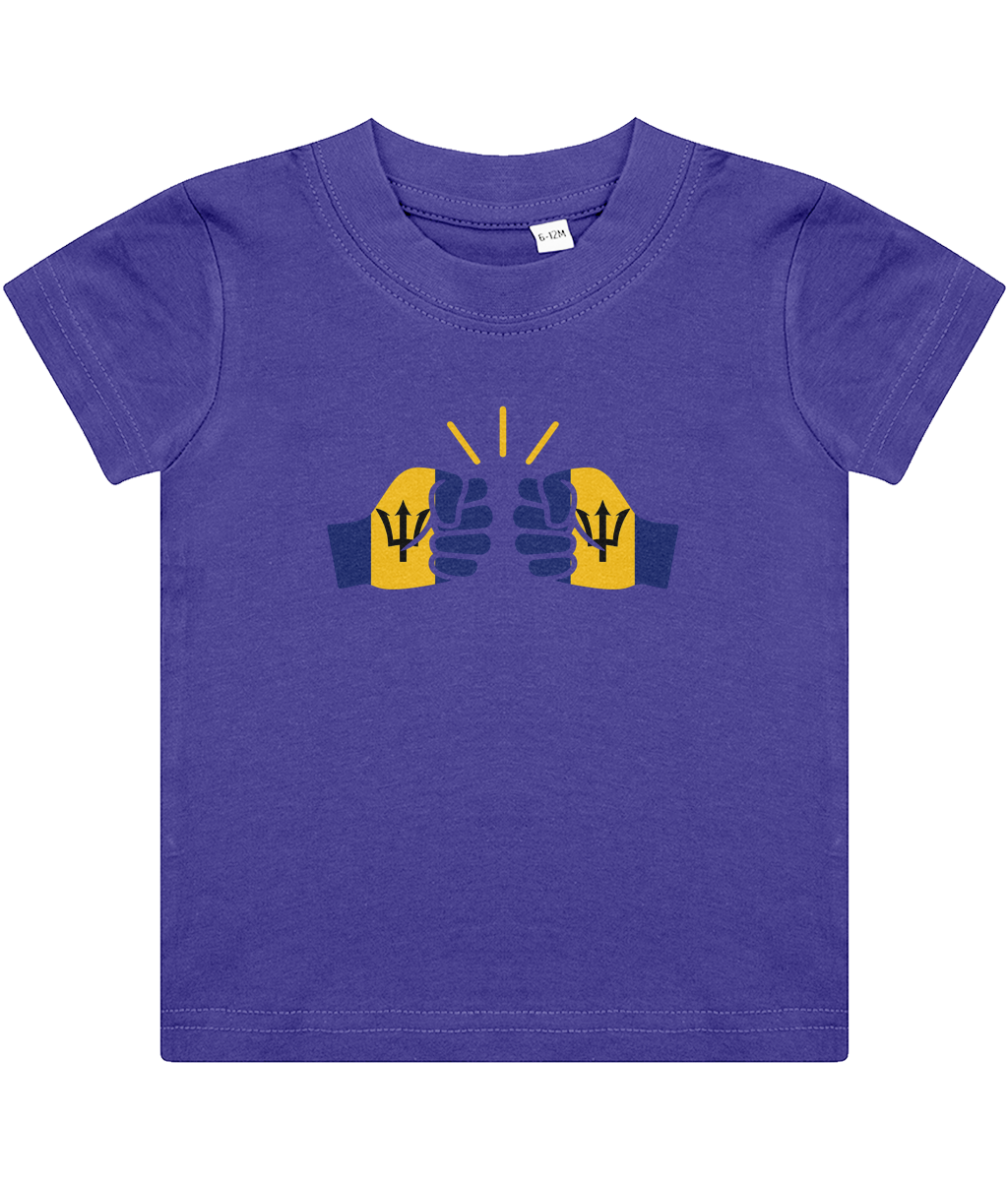 We Run Tings, Barbados, Baby/Toddler Cotton T-Shirt, Various Colours