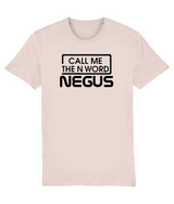 Call Me The N Word Negus, Men's, Organic Ring Spun Cotton T-Shirt, Black Logo