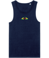 We Run Tings, Guyana, Men's, Organic Cotton, Tank/Vest Top, Small Centre Logo