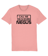 Call Me The N Word Negus, Men's, Organic Ring Spun Cotton T-Shirt, Black Logo