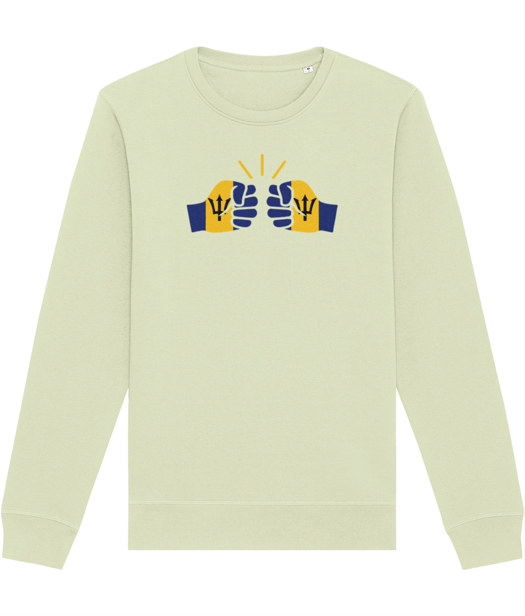 We Run Tings, Barbados, Organic Ring-Spun Cotton, Crew Sweater, Various Colours