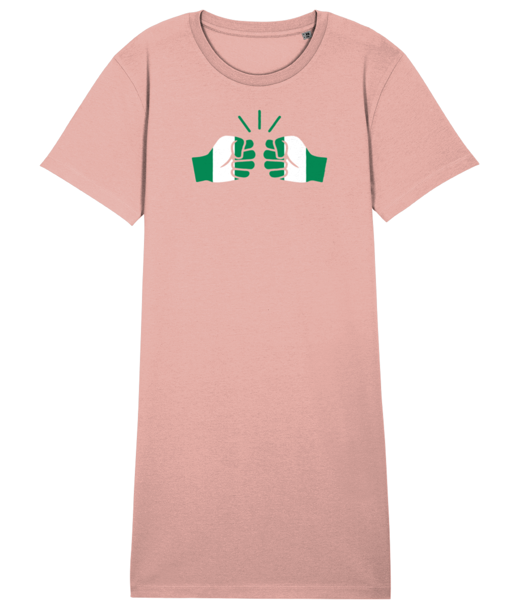 We Run Tings, Nigeria, Organic Cotton T-Shirt Dress