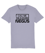 Call Me The N Word Negus, Men's, Organic Ring Spun Cotton T-Shirt, Black Logo