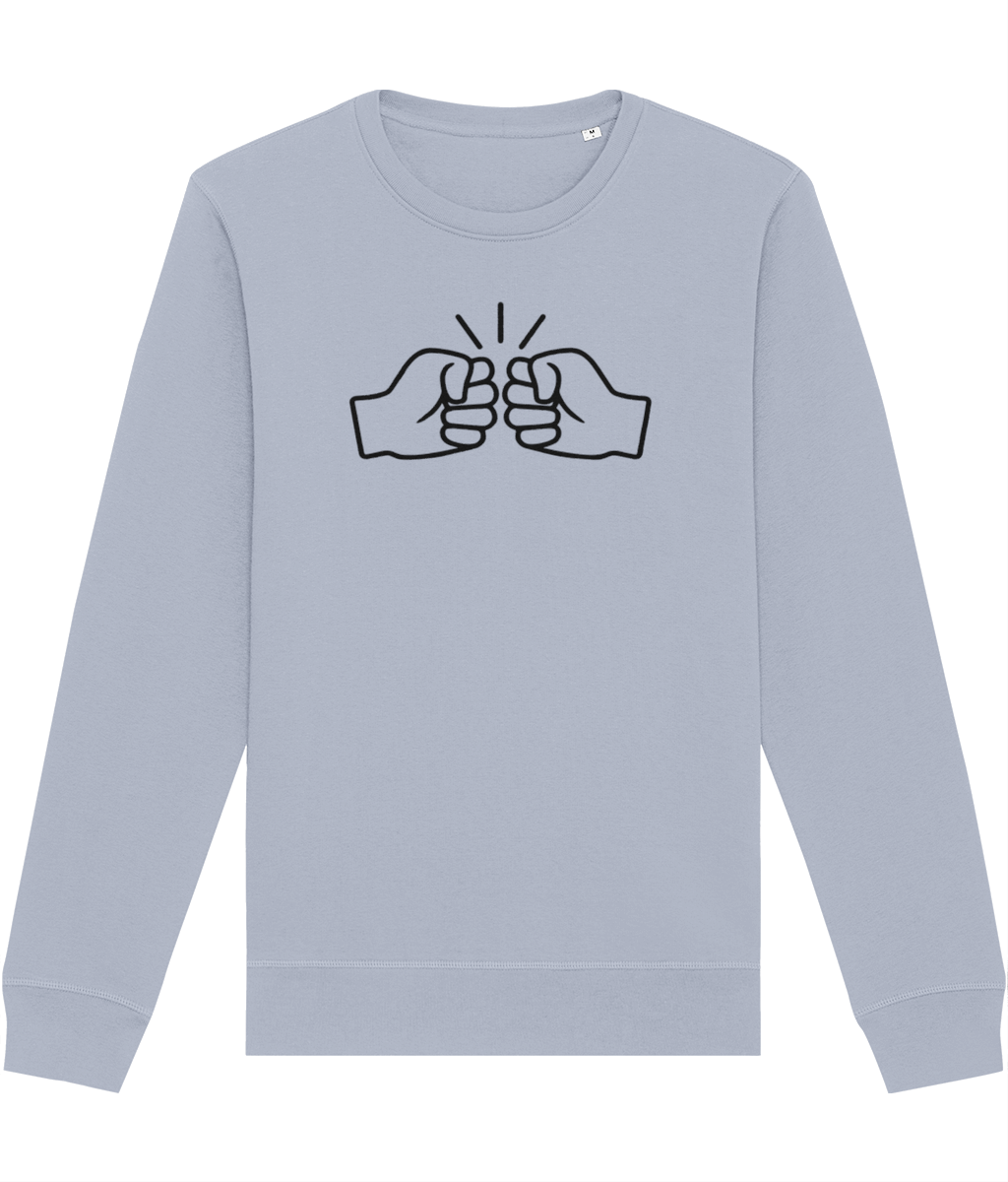 We Run Tings, Original, Black Logo, Organic Ring-Spun Combed Cotton Sweatshirt