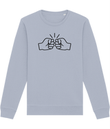 We Run Tings, Original, Black Logo, Organic Ring-Spun Combed Cotton Sweatshirt