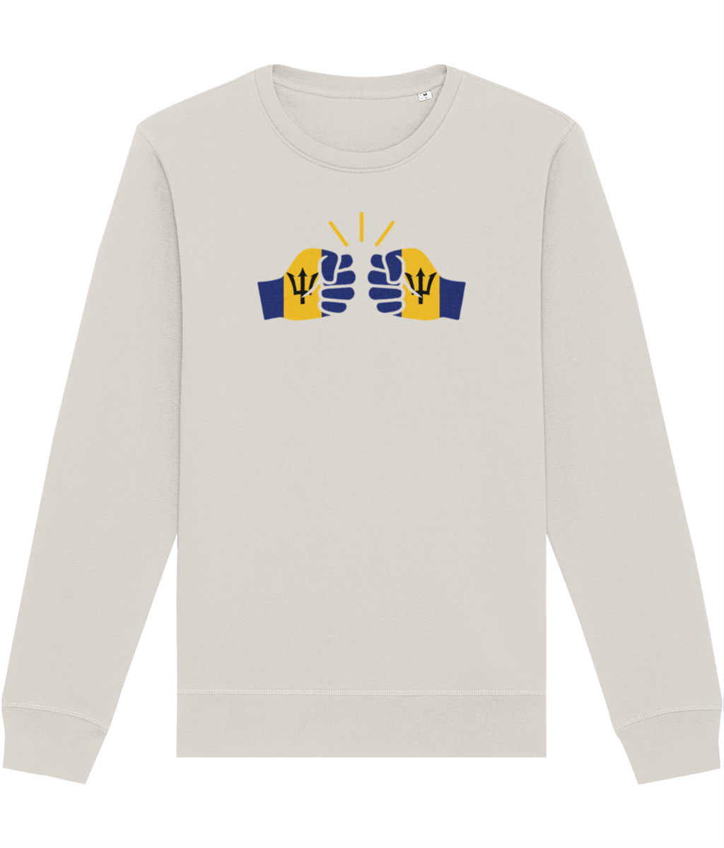 We Run Tings, Barbados, Organic Ring-Spun Cotton, Crew Sweater, Various Colours