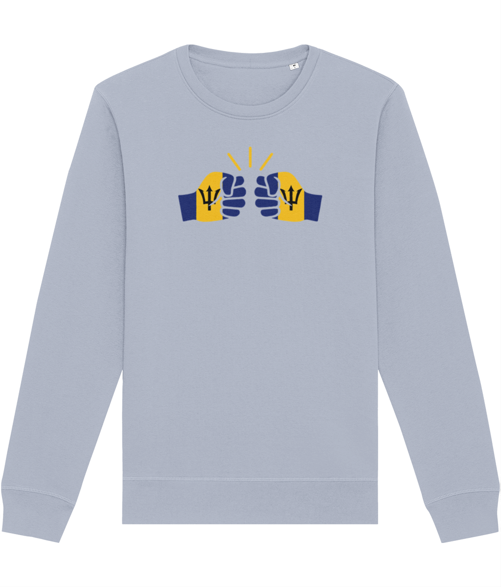 We Run Tings, Barbados, Organic Ring-Spun Cotton, Crew Sweater, Various Colours