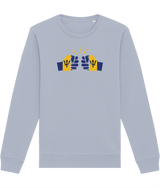 We Run Tings, Barbados, Organic Ring-Spun Cotton, Crew Sweater, Various Colours